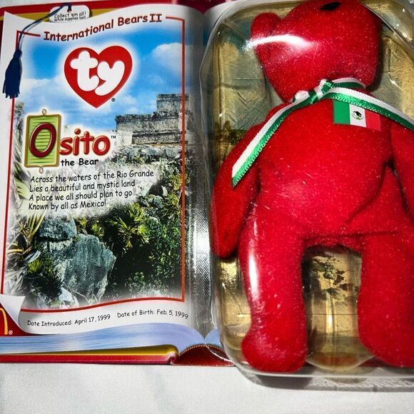 McDonalds Happy Meals TY Beanie Baby International Series II “Osito” - Picture 1 of 8